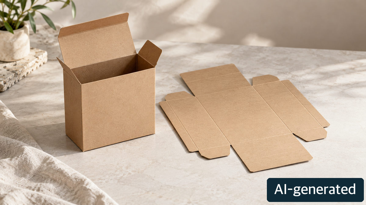 Generic folding-carton concept, not the actual Corona Cero retail pack