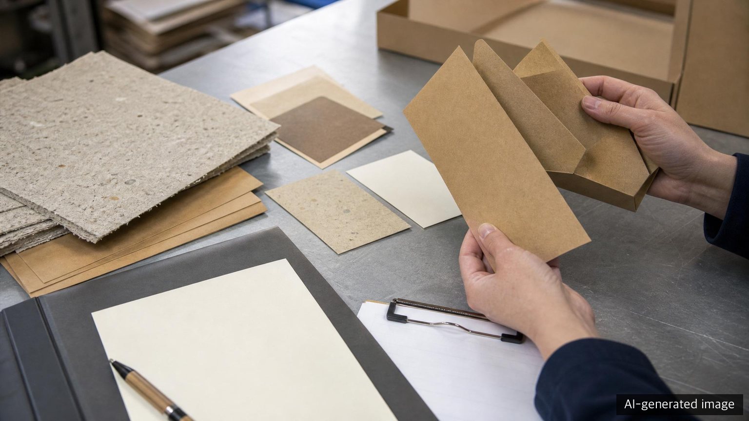 Checking paper packaging fibre source and supplier documents