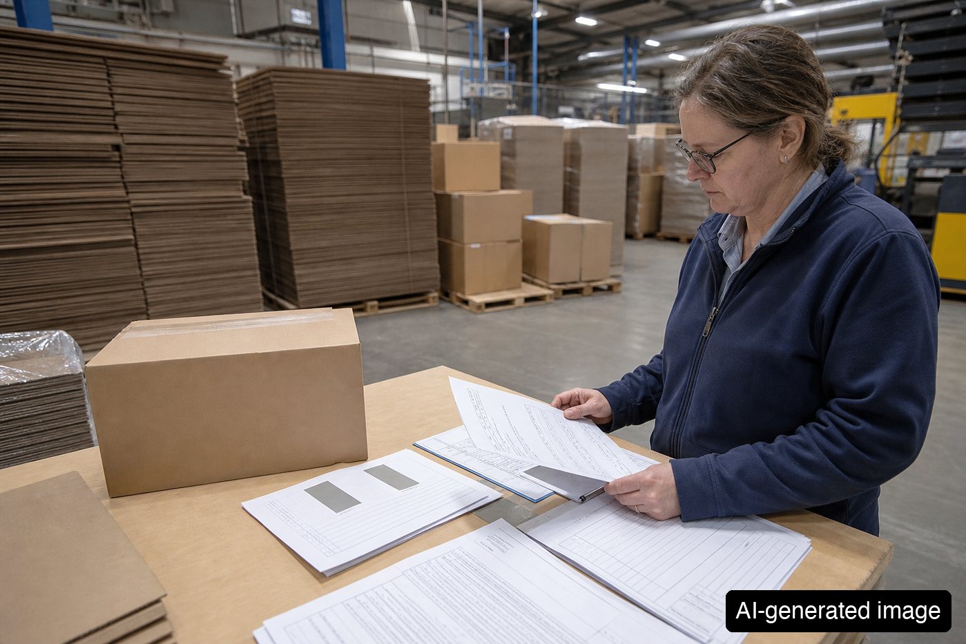 Inspecting paper box label proofs and compliance checklist