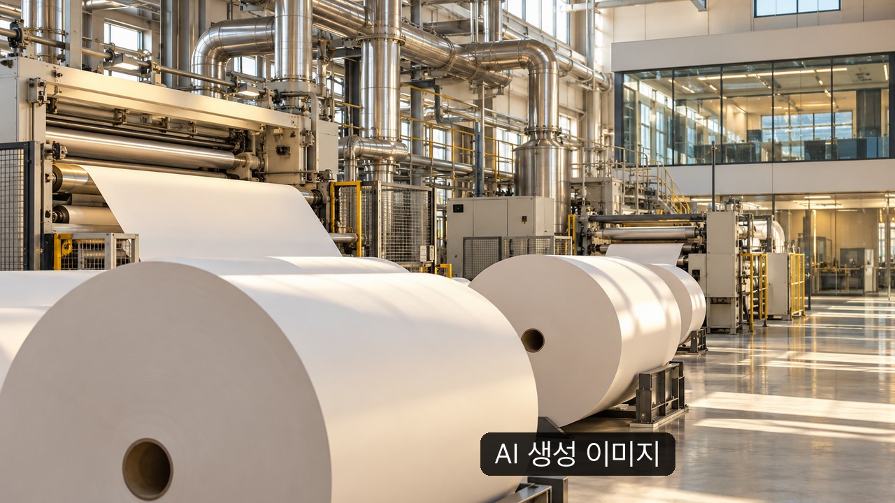 기사 주제를 설명하는 일반적인 포장·제지 소재 개념 장면. 해당 업체 실제 사진이 아님