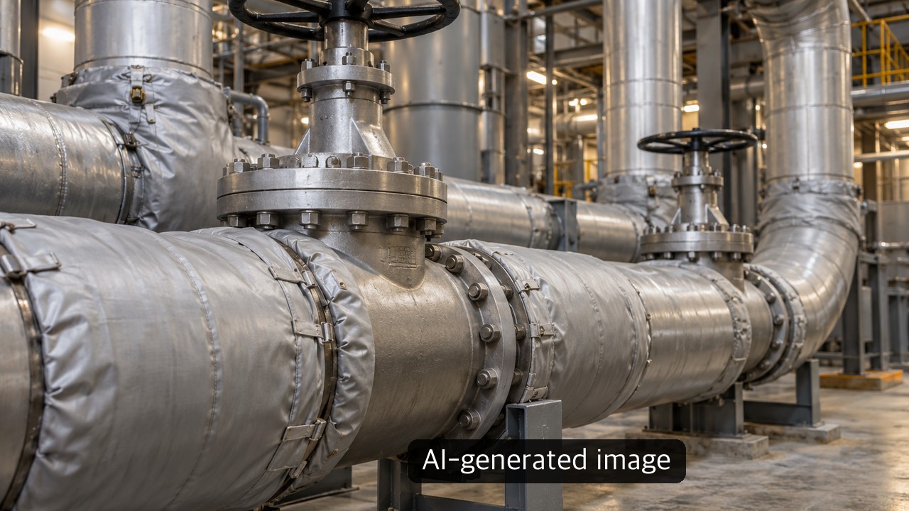 Generic industrial materials concept, not an actual installation or field test