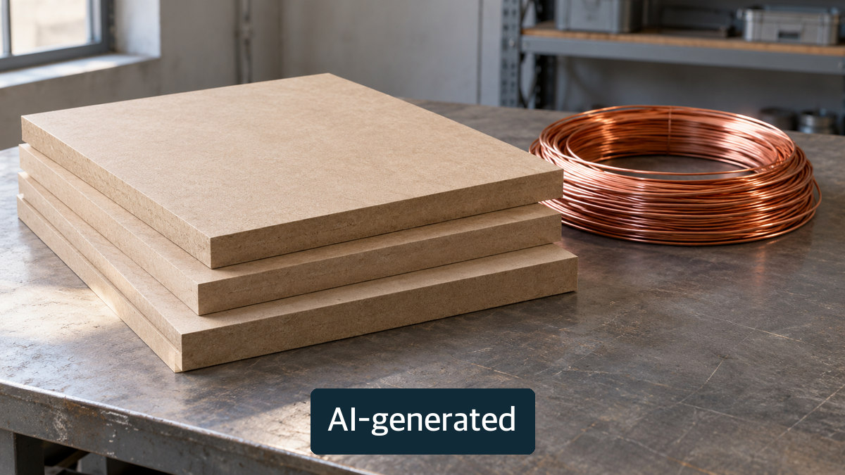Generic paper-based panels and coil concept illustrating electrical-insulation use, not an actual product