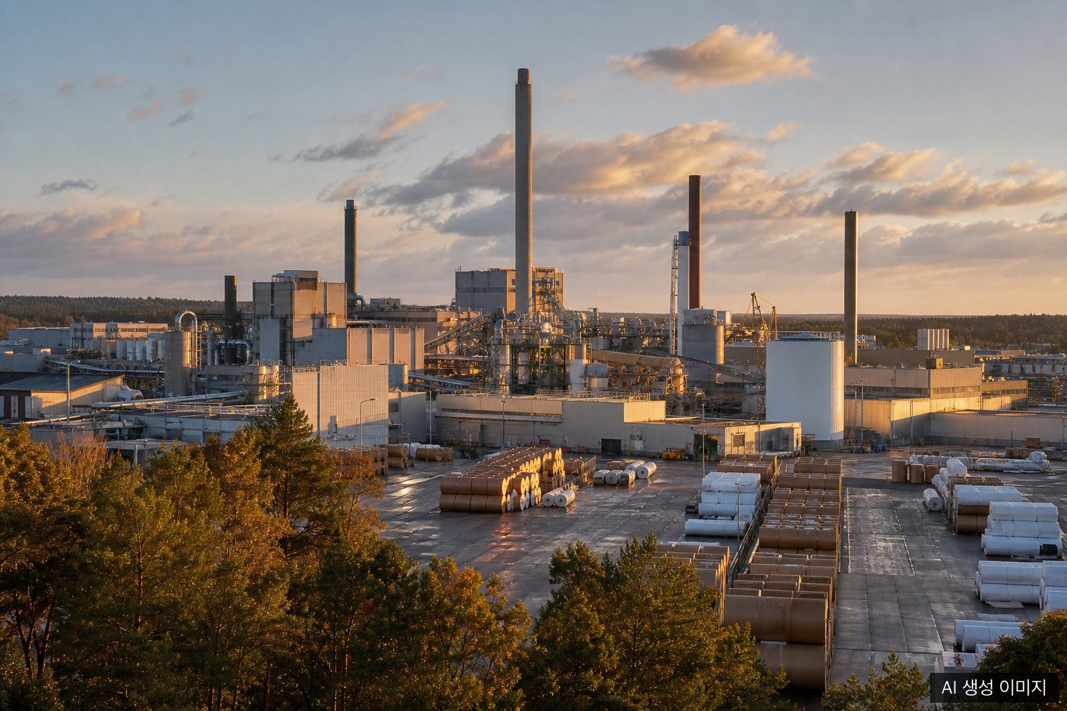 International Paper mill exterior