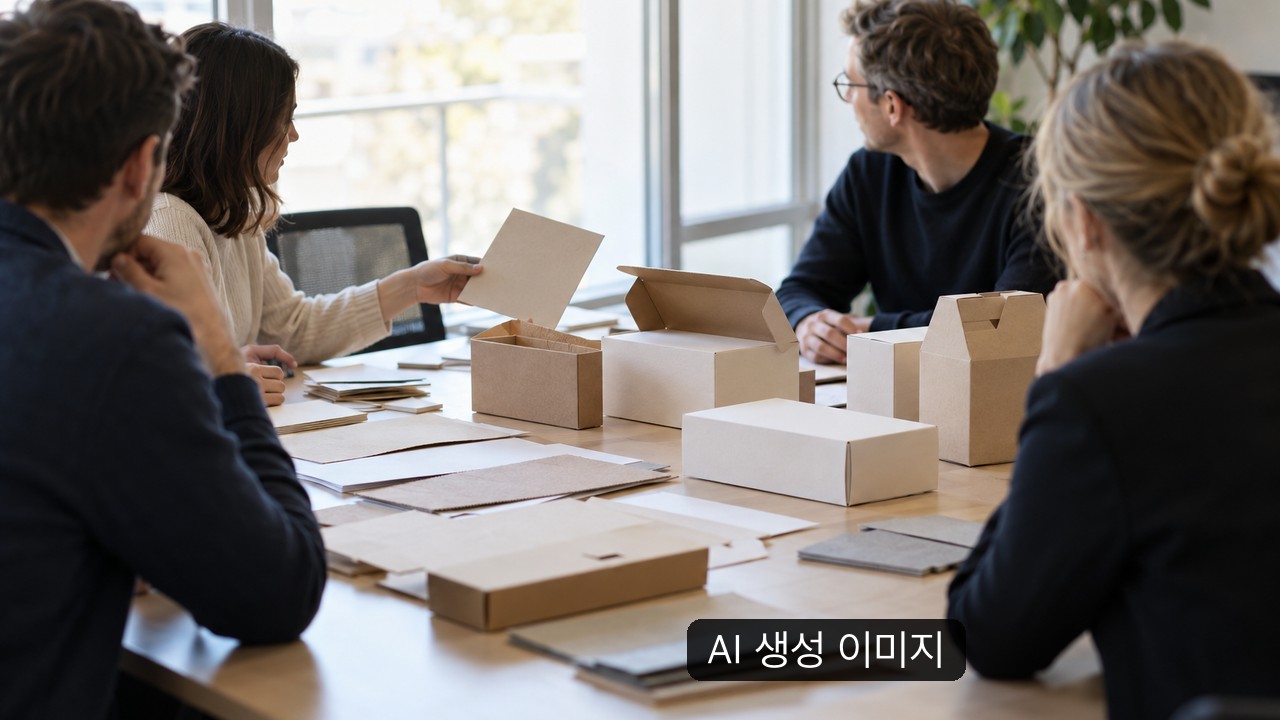 기사 주제를 설명하는 일반적인 포장·제지 소재 개념 장면. 해당 업체 실제 사진이 아님