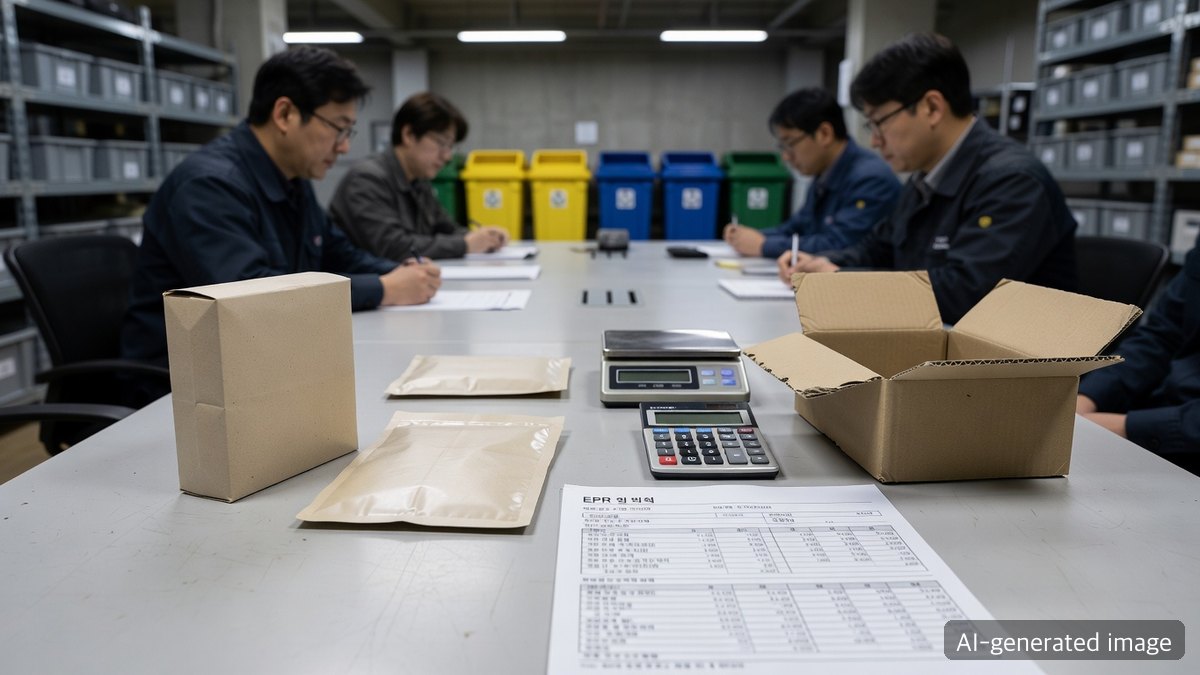 Weighing and checking packaging material samples for EPR reporting