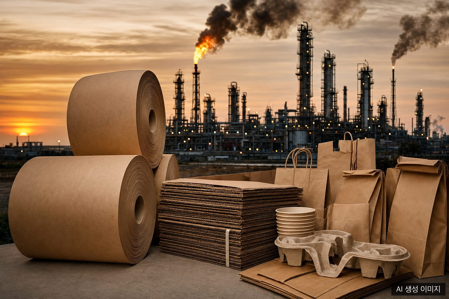 Naphtha price surge and transition to paper packaging
