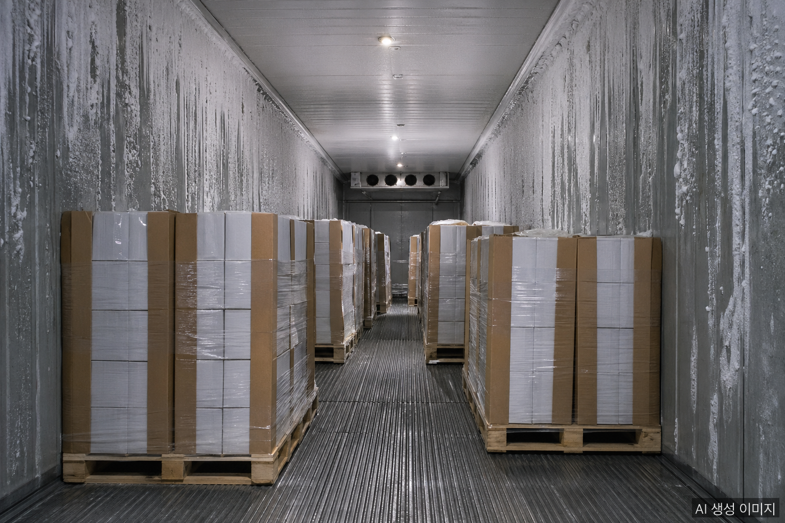 Waterproof angle boards in cold-chain and export container use