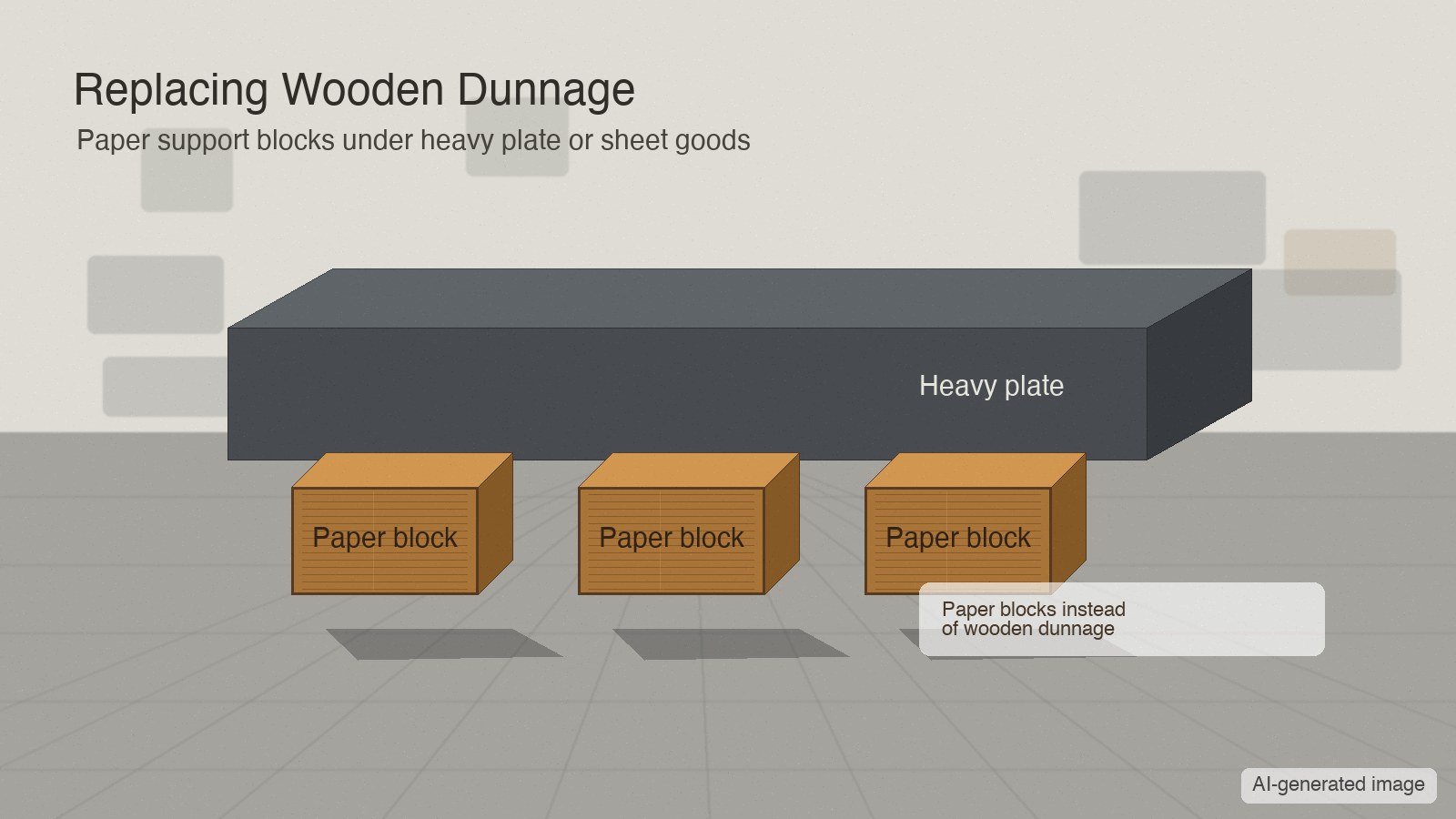 Load-condition checklist for paper support blocks