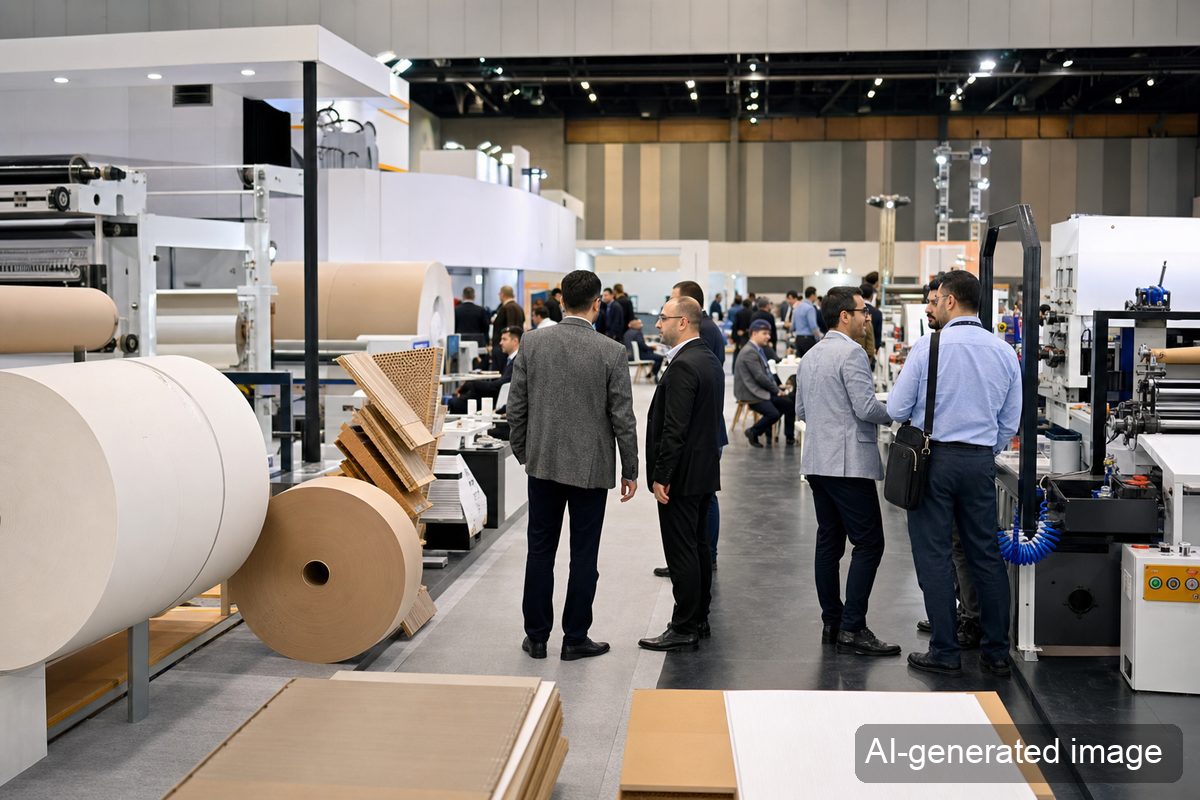 Paper and corrugated packaging equipment exhibition hall