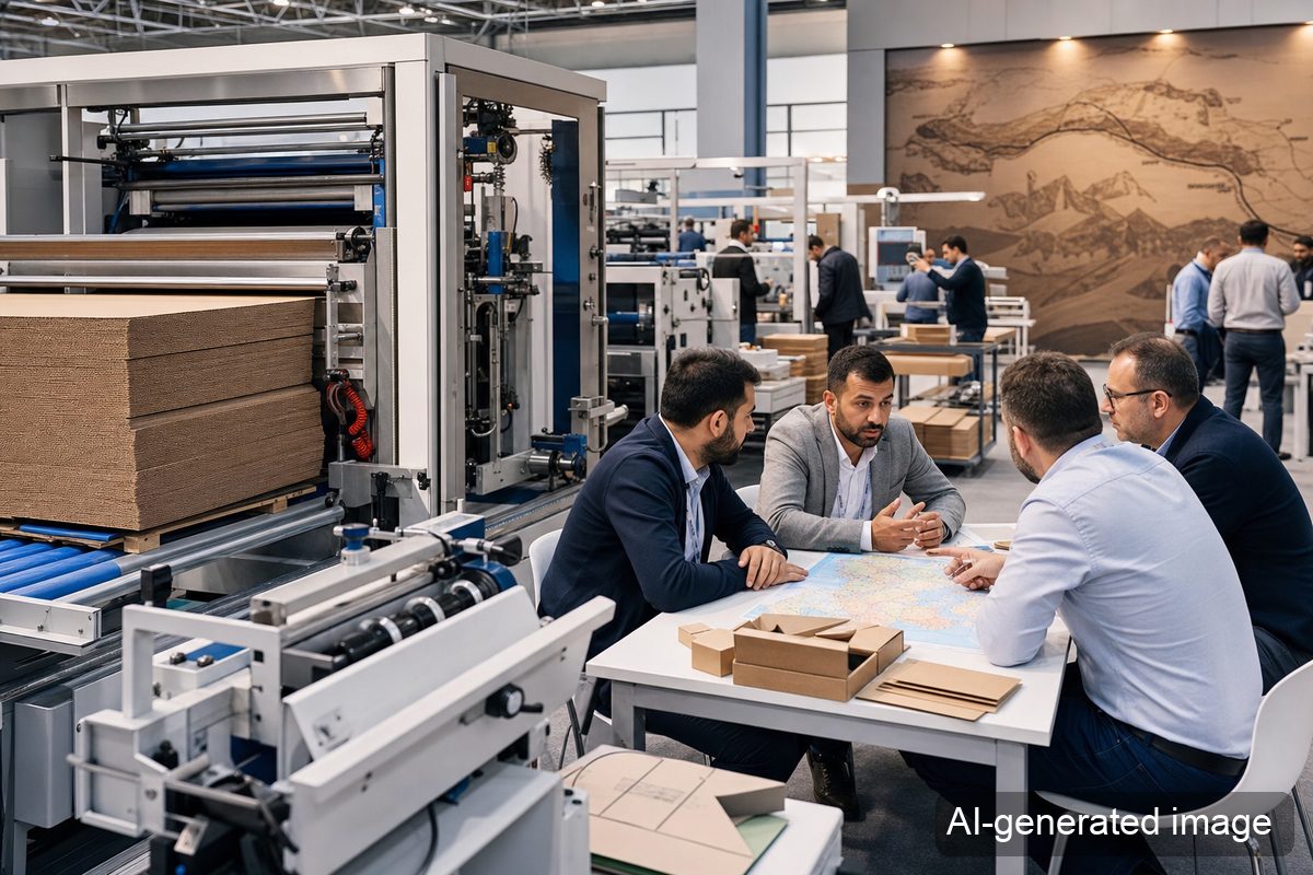 Eurasian paper and corrugated equipment exhibition scene