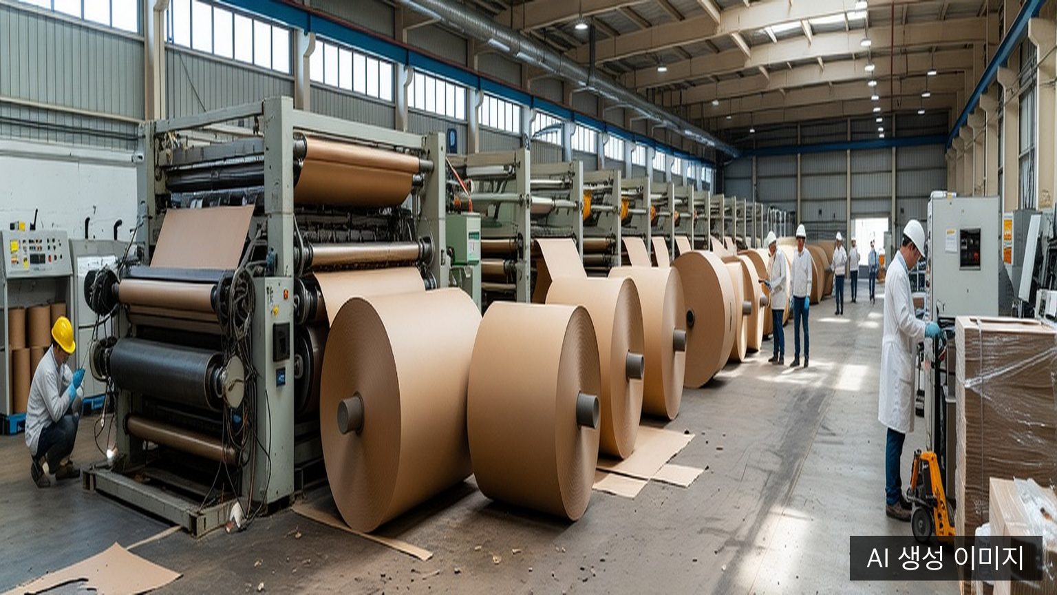 Procurement and quality staff checking specialty packaging paper samples against approval criteria