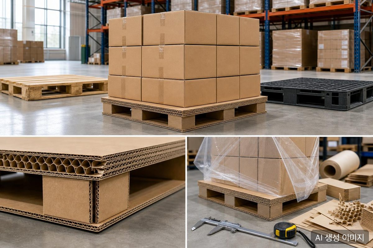 Selection criteria for paper pallets in export packaging