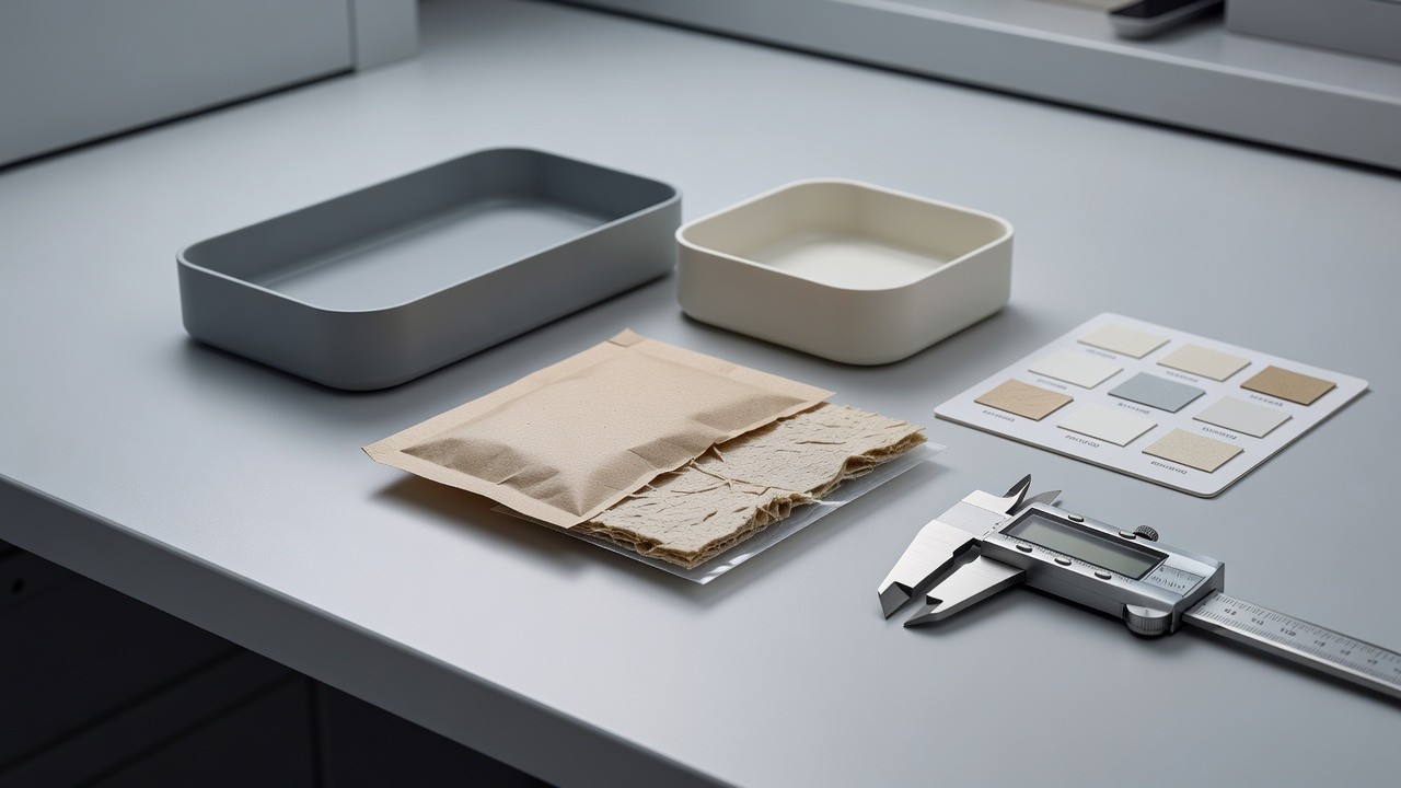 Illustrative review of paper and thin laminate layers before selecting an end-of-life route