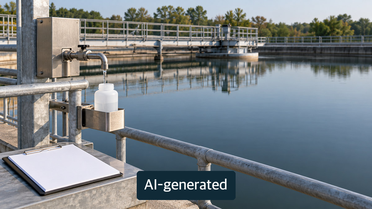 Generic wastewater monitoring concept, not a photograph of the investigation or test results