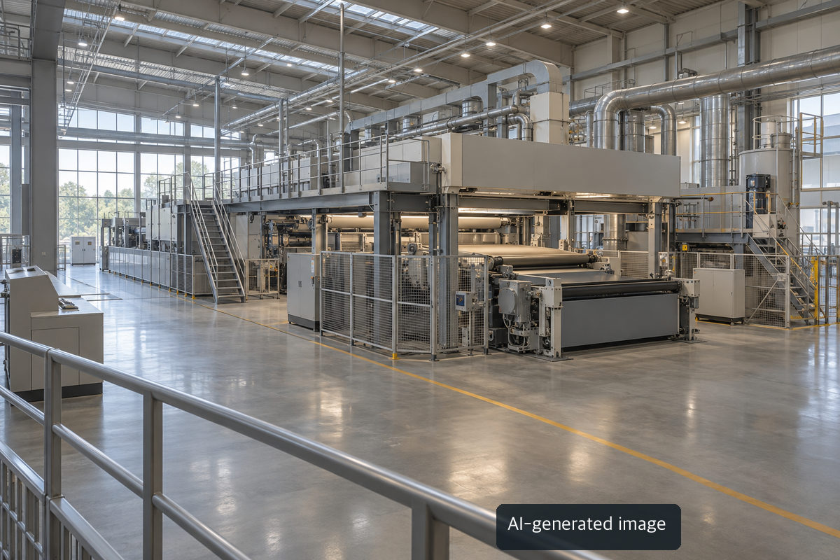 Generic paperboard equipment illustration, not a photograph of a RYAM mill