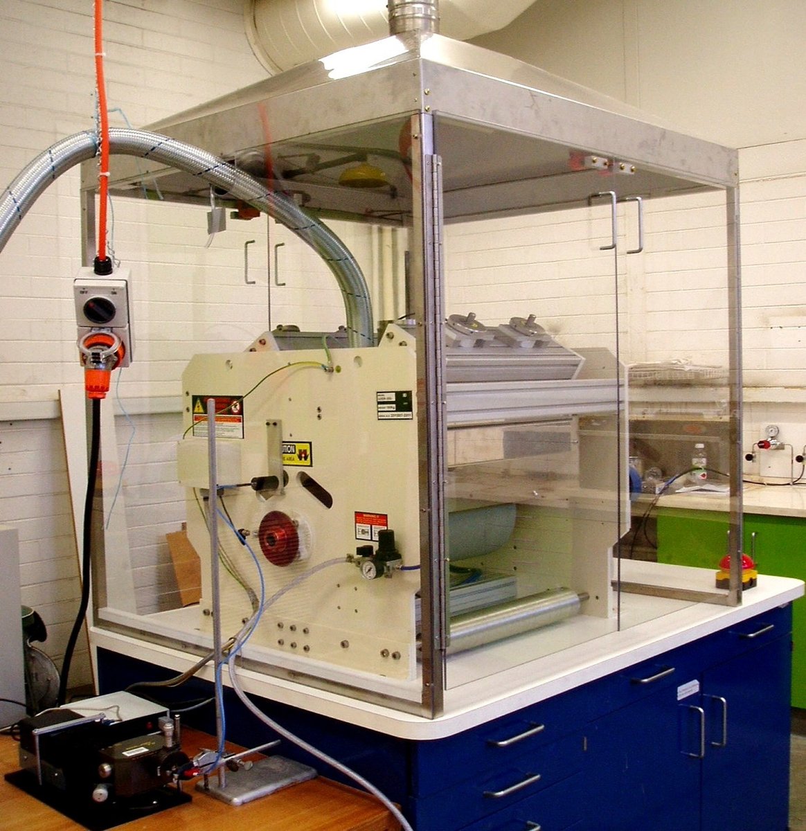 Generic paper-coating machine, not UPM, Ingredion or Paramelt's actual equipment