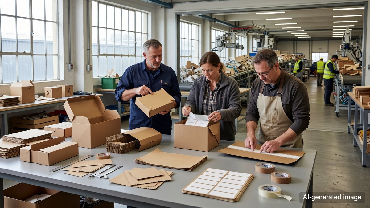 Coated paperboard, plastic windows, adhesives, and ink specifications reviewed against recyclability criteria